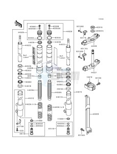 KX 80 R T [KX80] (R4-T4 BIG WHEEL R5) [KX 80 BIG WHEEL] drawing FRONT FORK-- KX80-T4- -