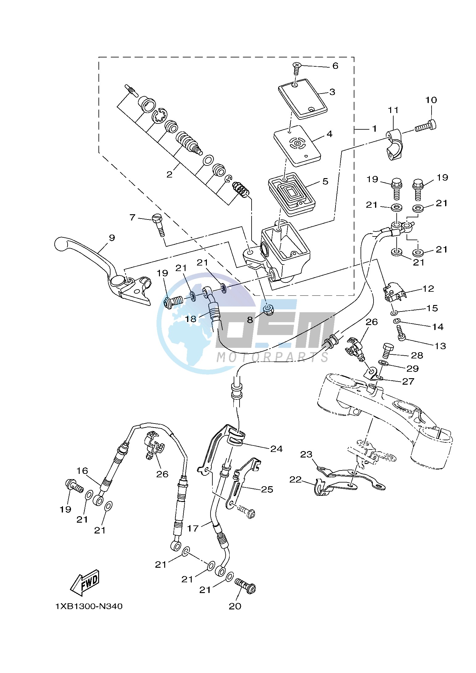 FRONT MASTER CYLINDER