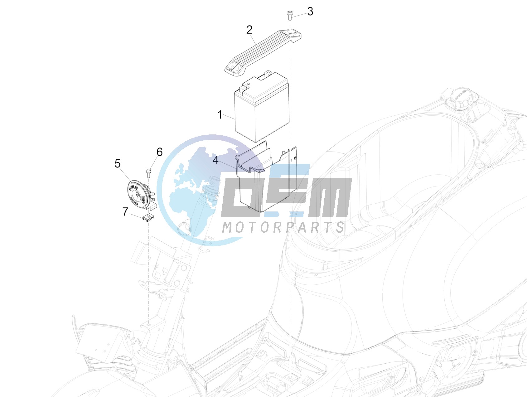 Remote control switches - Battery - Horn