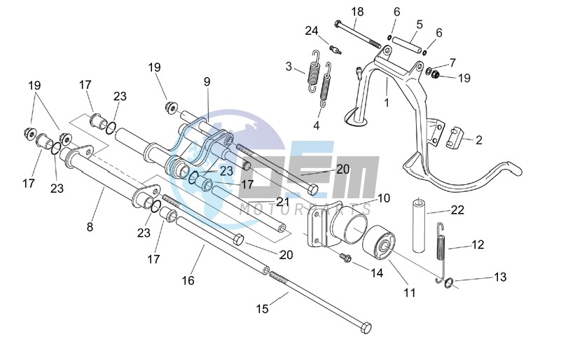 Central stand - Connecting rod