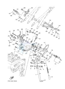 MT09A MT-09 ABS 900 (2DR1 2DR2) drawing STAND & FOOTREST