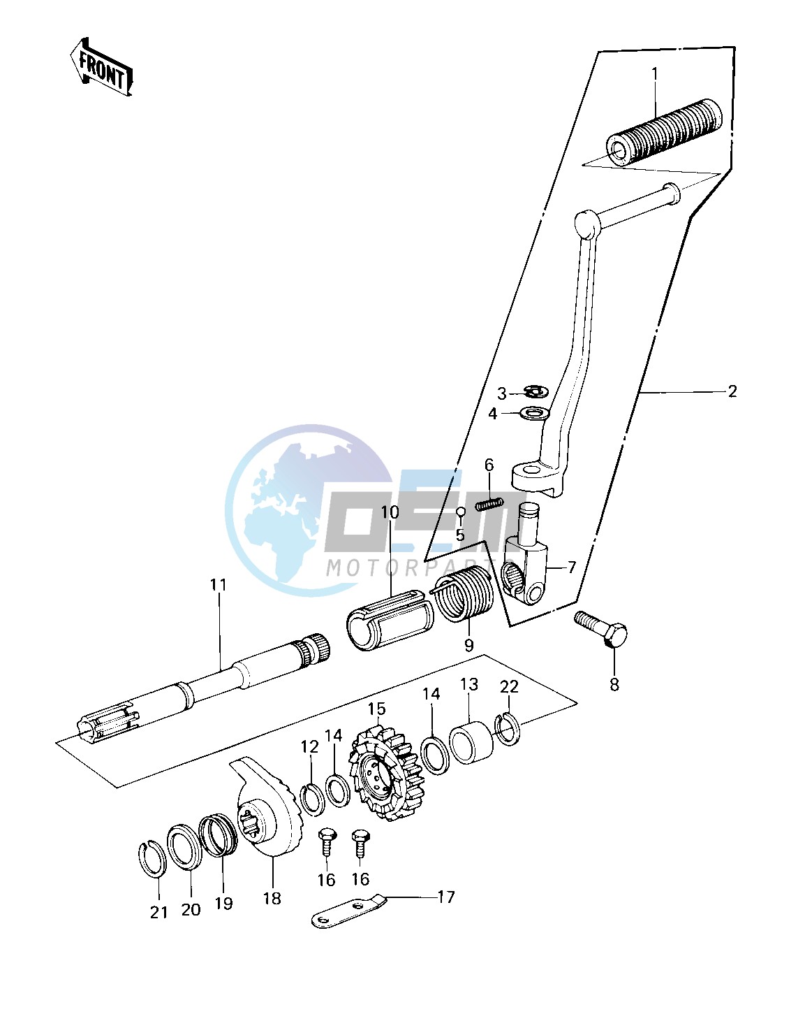 KICKSTARTER MECHANISM -- 79-81 C2_C3_C4- -