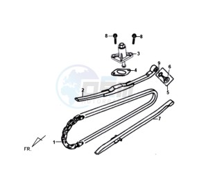 SYMPLY 50 drawing CHAIN / CHAIN TENSIONER / CHAIN GUIDE