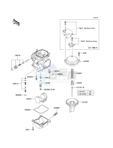 EX250 J [NINJA 250R] (J8F-J9FA) J9F drawing CARBURETOR PARTS