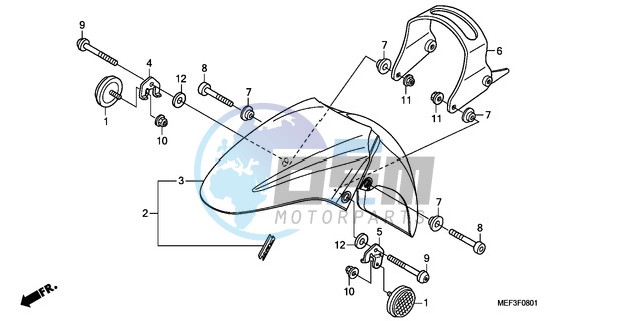 FRONT FENDER (FJS400D9/FJ S400A)