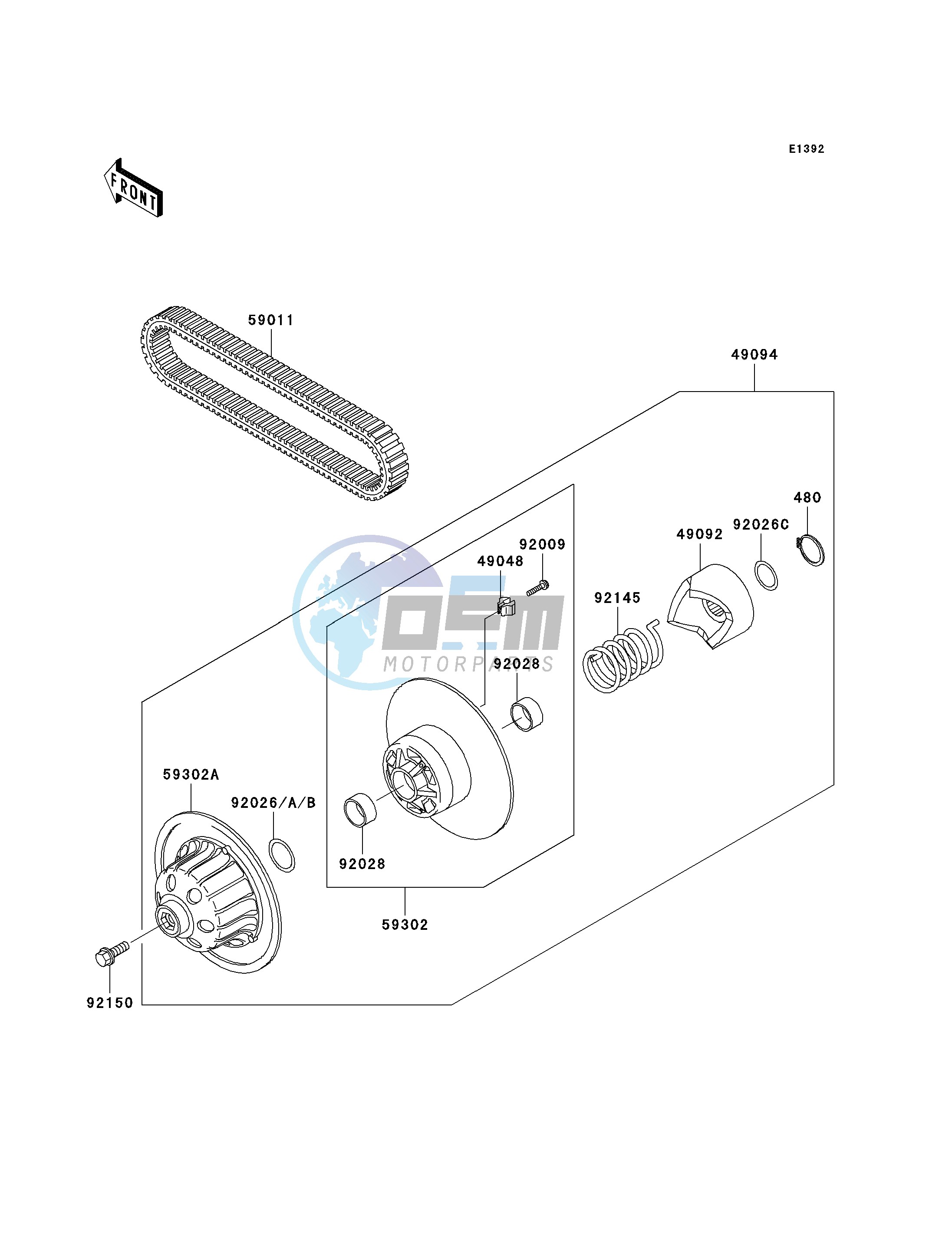 DRIVEN CONVERTER_DRIVE BELT