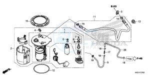 TRX420TE1H Europe Direct - (ED) drawing FUEL PUMP