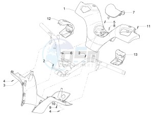 MP3 300 LT BUSINESS - SPORT ABS - ENJOY (EMEA) drawing Handlebars coverages