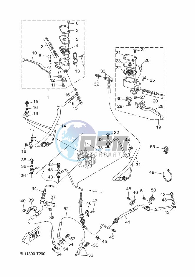 M. CYLINDER FOR DISK BRAKE