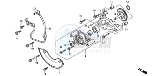 TRX300FW FOURTRAX 300 4X4 drawing OIL PUMP