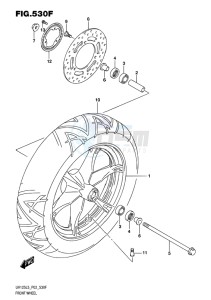 UH125 ABS BURGMAN EU drawing FRONT WHEEL