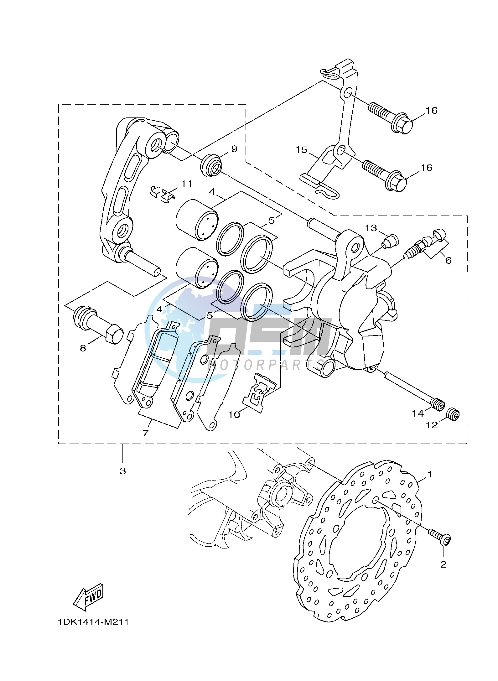 FRONT BRAKE CALIPER