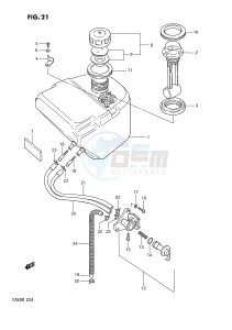 FA50 (E24) drawing FUEL TANK