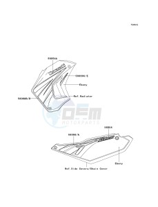 KL 650 E [KLR650] (E8F-E9F) E9F drawing DECALS-- EBONY- --- E9F- -