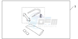 CBR600RA9 France - (F / ABS CMF) drawing U-LOCK