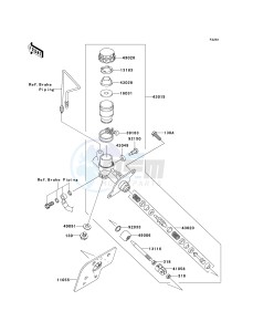 KRF 750 C [TERYX 750 4X4] (C8F) C8F drawing MASTER CYLINDER