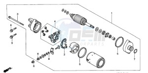 XL1000VA VARADERO drawing STARTING MOTOR