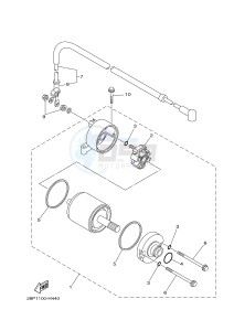 YFM700FWAD YFM70GPLG GRIZZLY 700 EPS (B317) drawing STARTING MOTOR