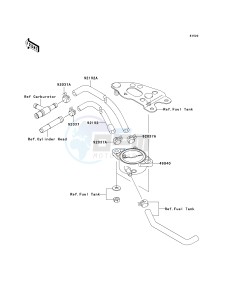 KVF 750 B (BRUTE FORCE 750 4X4I) (B6F-B7FA) A6F drawing FUEL PUMP