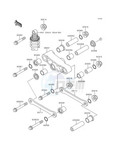 EX 500 D [NINJA 500] (D1-D5) [NINJA 500] drawing REAR SUSPENSION