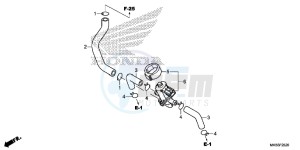 CBR1000RAG CBR1000 - Fireblade ABS Europe Direct - (ED) drawing AIR INJECTION CONTROL VALVE