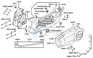 PEOPLE S 300 I drawing Crank Case