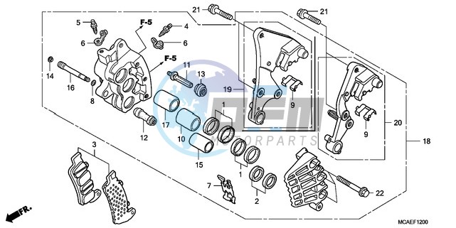 R. FRONT BRAKE CALIPER