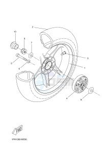 NS50N NITRO NAKED (1PL6 1PL6) drawing REAR WHEEL