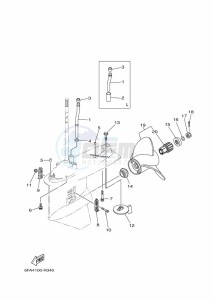 F175AETL drawing PROPELLER-HOUSING-AND-TRANSMISSION-2