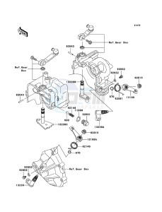 MULE 3010 DIESEL 4x4 KAF950B6F EU drawing Gear Change Mechanism