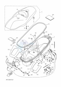 CZD300-A XMAX 300 (BY34) drawing SEAT