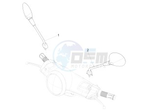 LT 125 4T 3V ie E3 (APAC) (In, Tw, TwI, Vt) drawing Driving mirror/s