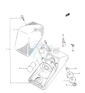 DR350 (E28) drawing TAIL LAMP