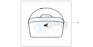 FJS600A 400 SILVER WING drawing TOP BOX INNERBAG