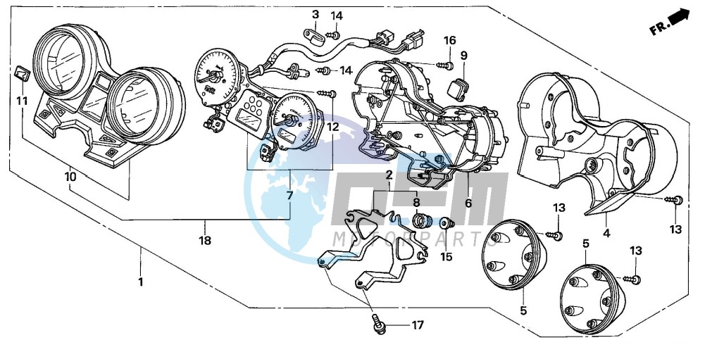 METER (CB1300/A/F/F1)