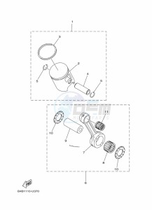 YZ85LW (B0G4) drawing OPTIONAL PARTS 1