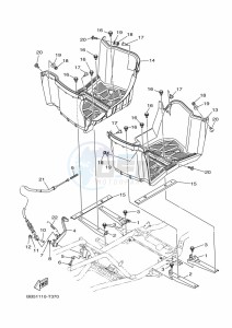 YFM450FWBD KODIAK 450 EPS (BEYL) drawing STAND & FOOTREST