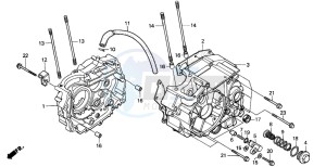 CG125 drawing CRANKCASE