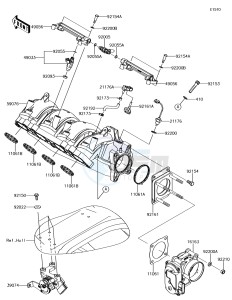 JET SKI ULTRA 310LX JT1500MEF EU drawing Throttle