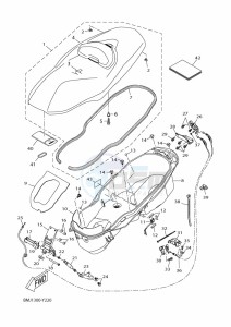 YP125RA XMAX 125 (BMJ1) drawing SEAT