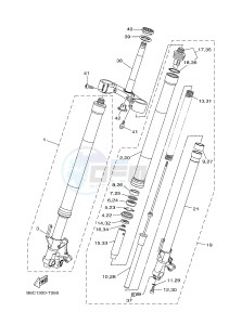 MTN850 MTN-850D MT-09 SP (B6C1) drawing FRONT FORK