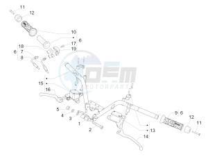 MP3 500 LT E4 Sport - Business (EMEA) drawing Handlebars - Master cil.