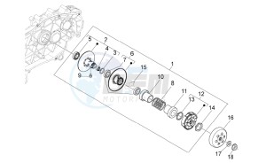 Sport City One 125 4T e3 drawing Clutch