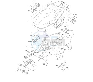 YP R X-MAX 125 drawing SEAT