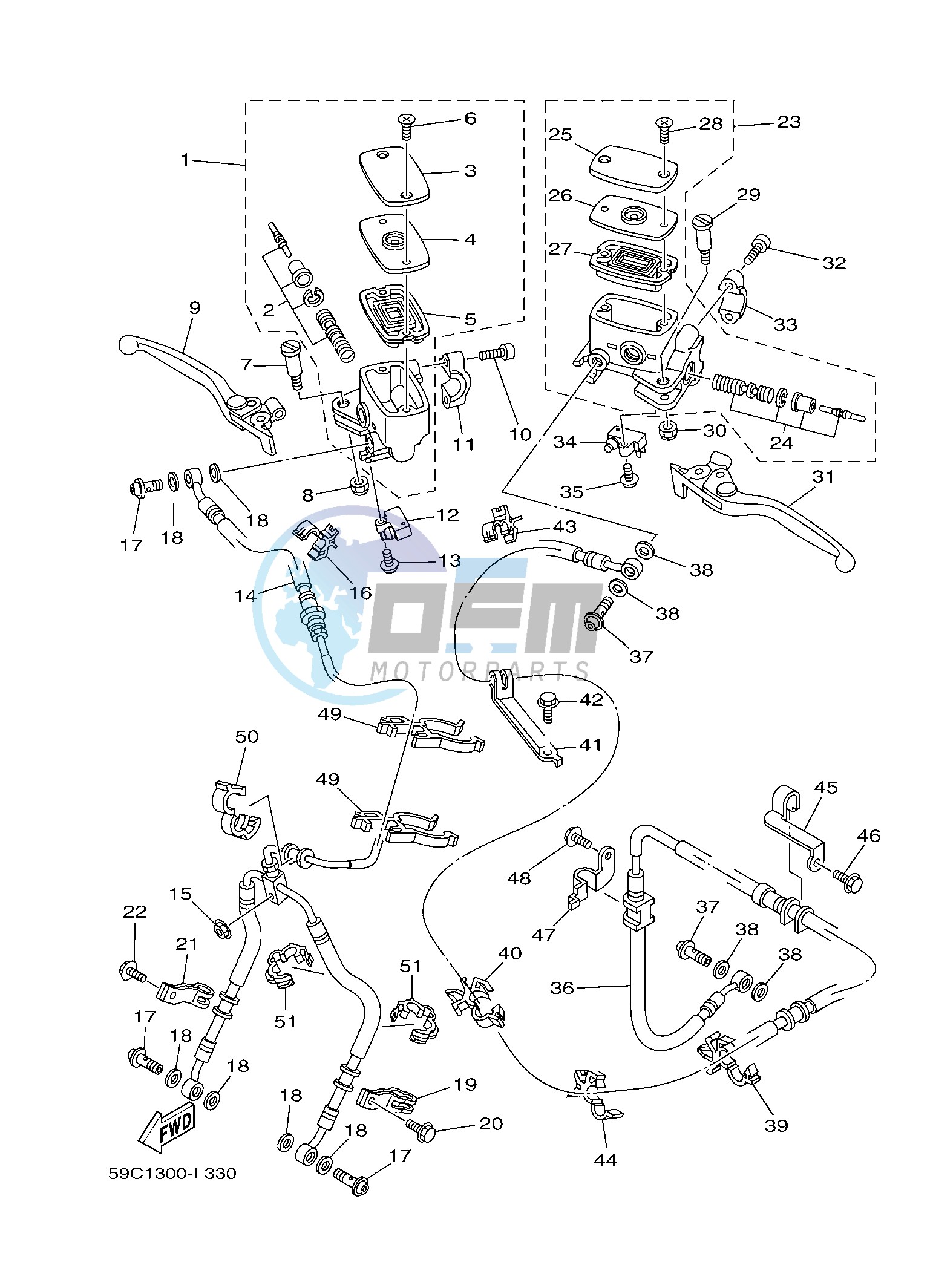 FRONT MASTER CYLINDER