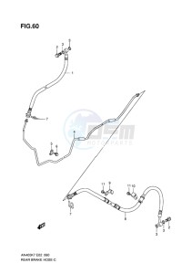 AN400 BURGMAN EU-UK drawing REAR BRAKE HOSE