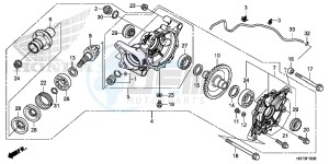 TRX420FA5F TRX420F Europe Direct - (ED) drawing REAR FINAL GEAR