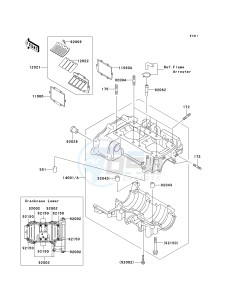 JS 800 A [800 SX-R] (A1-A3) [800 SX-R] drawing CRANKCASE