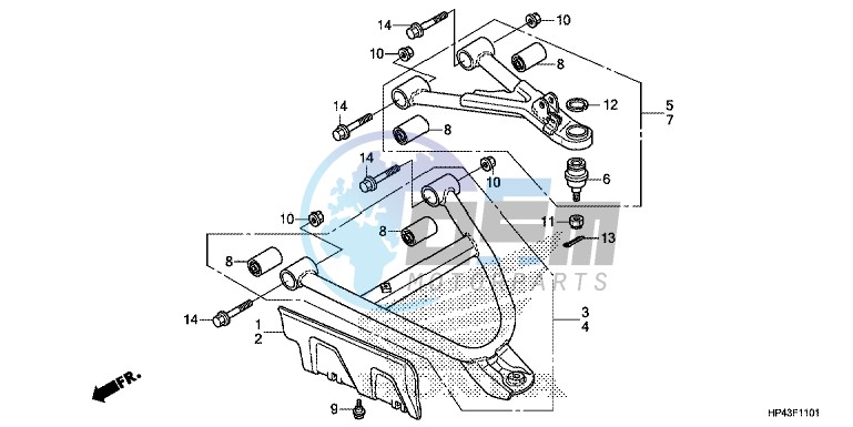 FRONT ARM (4WD)