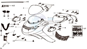 JOYRIDE 125 drawing HEAD LIGHT / HEAD LIGHT COWLING